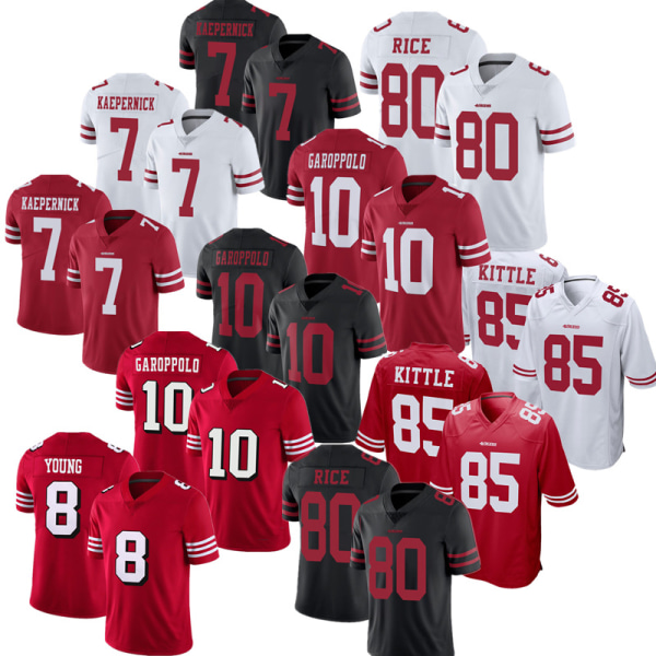 49ers #7 Colin Kaepernick fotbollströja red XXXL