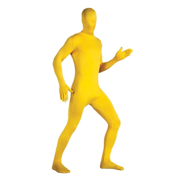 Spandex Suit Hel Jumpsuit, Vuxna Män Dam Strumpbyxor Kostym Hallowee Yellow 170cm