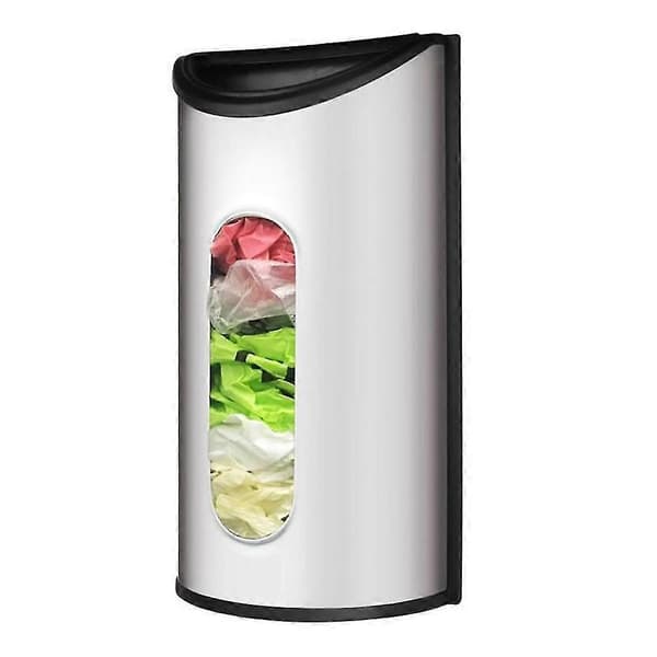 Plastposeholder og -dispenser Børstet Nem vægmontering Pose Rustfrit stål