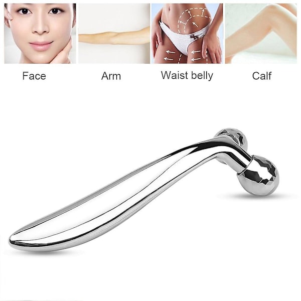 3D Rulle Massager 360 Grader Rotation Tynd Ansigt Fuld Krops Form Massager Løft Rynkefjerner Ansigtsmassageværktøj Y-Formet Massager