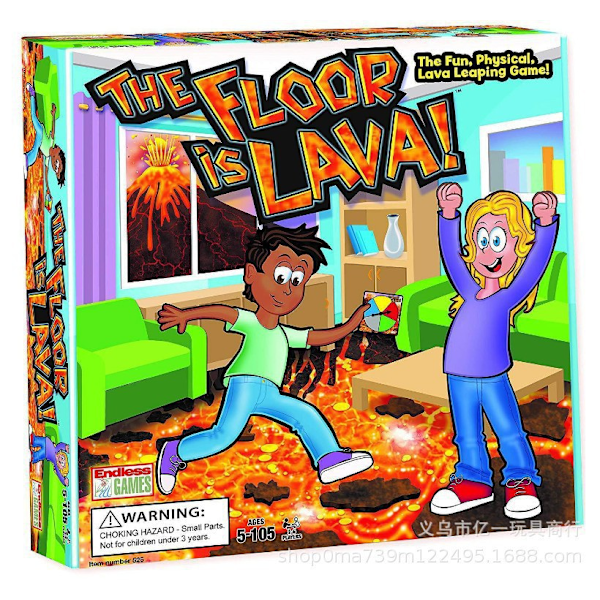 Populær Hot Product The Floor Is Lava Turntable Kort Barnelek Spill Brettspill volca