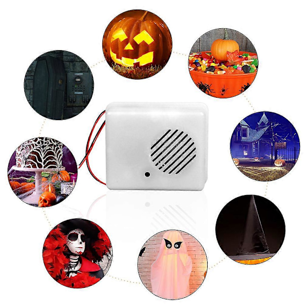 Stemmeaktiveret Gysende Rekvisitter Halloween Dekoration Lyd Sensor Skrig Højttaler Spøgelseshus Gyser Rekvisitter Halloween Lyd Sensor 10pcs
