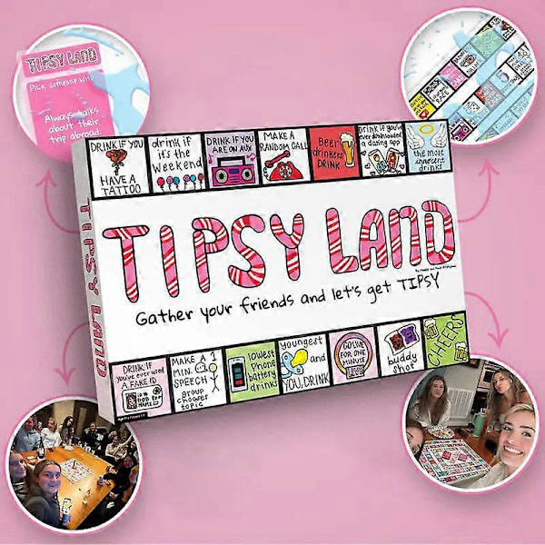 Tipsy Party Brädspel - Partybrädspel, roligt drickspel för vänner 1pc