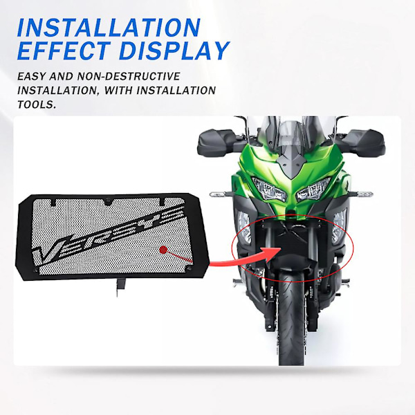 Radiatorgrillbeskyttelse for Kawasaki Versys 1000 Versys1000 2012 - 2023 Motorsykkeltilbehør