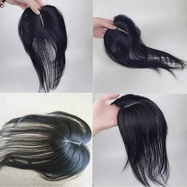 Äkta Toppstycke med Mittsidesbena, Hårtoppar för Kvinnor dark brown