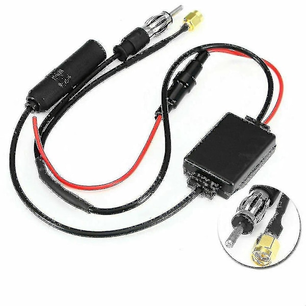 Universal DAB FM AM Bilantenne Splitter Adapter Kabel Digital Radio Forstærker