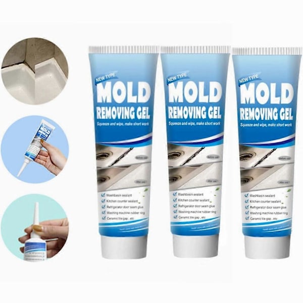 1-3 stk. Mould Magic Extreme gel formel 120g tube til vandhaner, vaske, fugemasse, vinduer 2pcs