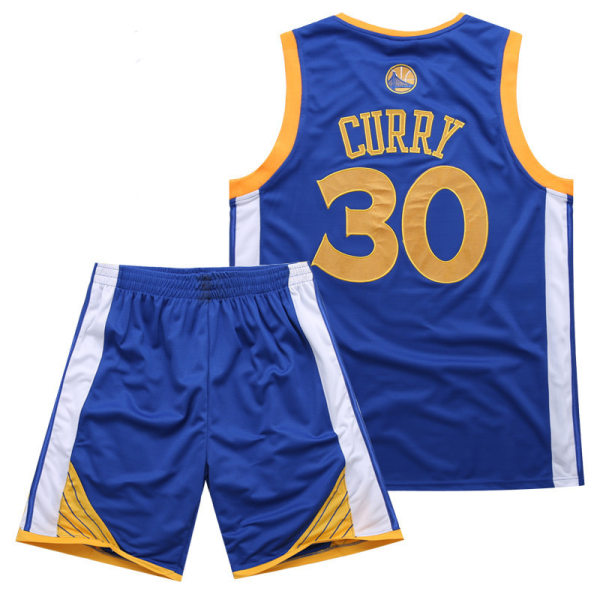 Warriors Curry nr 30 Broderad Baskettröja blue XS
