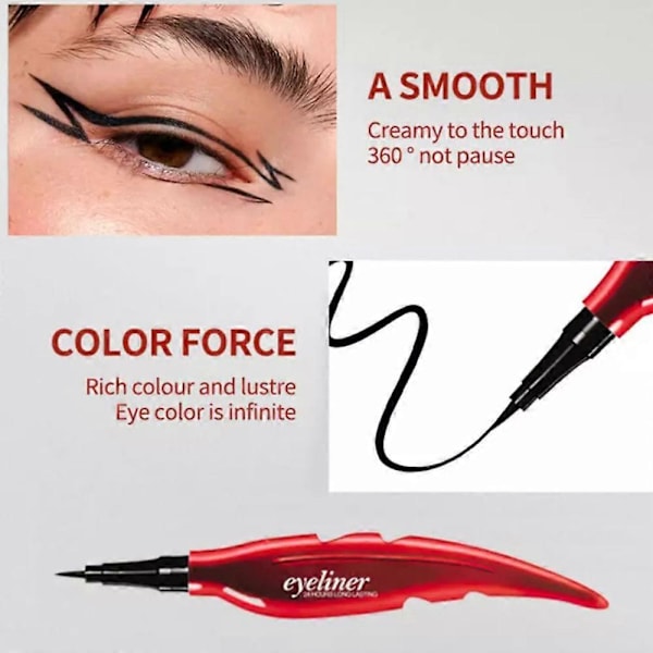Calligrapher Eyeliner, Långvarig Calligrapher Eyeliner Smudgeproof Vattentät 2pcs