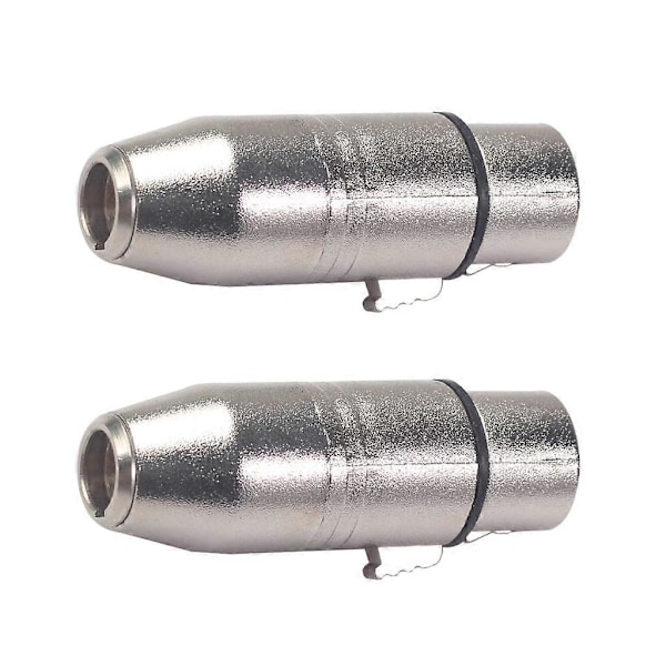 2-pak MINI XLR 3-polet Han til XLR 3-polet Hun stik 2.24x0.71x0.39in