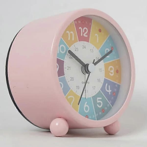 Barn Pedagogisk Väckarklocka Gul pink