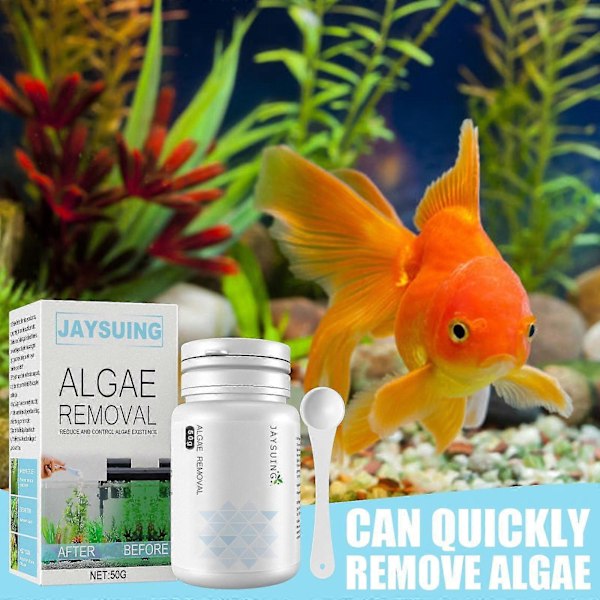 Jaysuing Algavlägsningsmedel, Grönt Vatten Algavlägsningsdryck, Mossborttagningsmedel, Akvarium Mossborttagningsmedel -8495829329593 medicinal powder