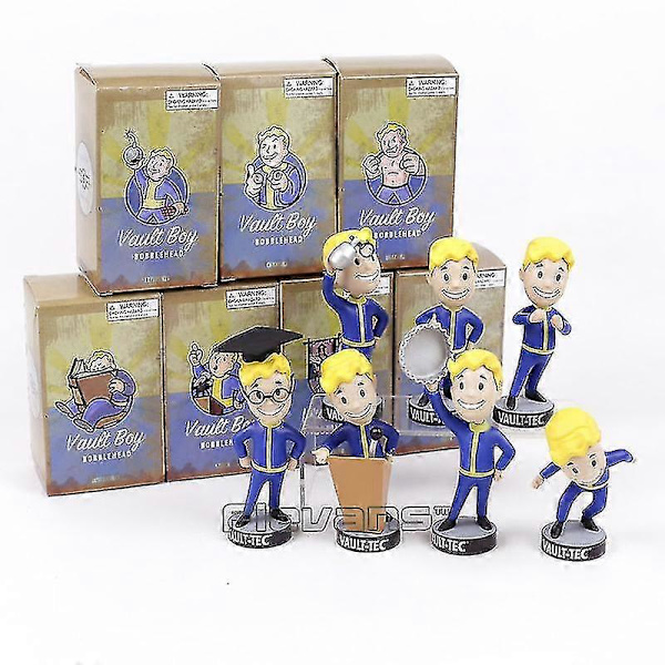 KinZon Fallout Vault Boy Bobble Head PVC Action Figur - Samleobjekt Legetøj Brinquedos f unarmed