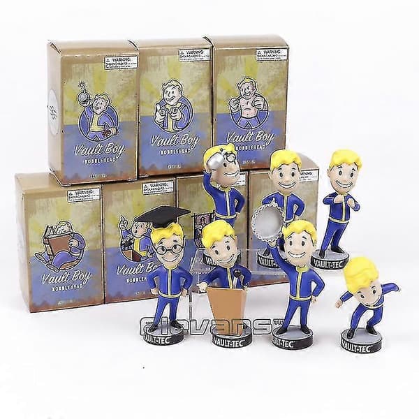 KinZon Fallout Vault Boy Bobble Head PVC Actionfigur - Samleobjekt Brinquedos a intelligence