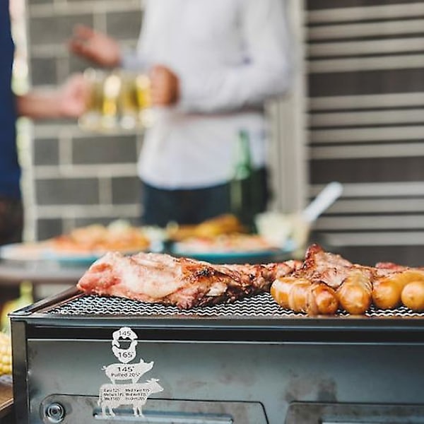 1 Sæt BBQ Gave til Mænd Grillfest med Indre Temperaturer Kogetid Magnetisk
