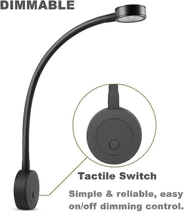 12V Caravan-sängin LED-lukuvalo USB-liitännällä