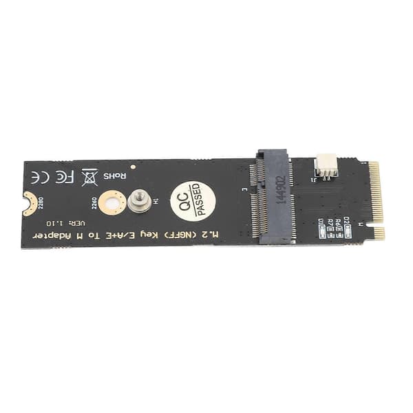M.2 NGFF A E Key WiFi Bluetooth-kort till M.2 Key M SSD-adapter för Intel AX200 AX201 AX210 M.2 Key M-adapterkort