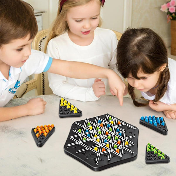 Roliga Triangulära Schackspel, Strategiska Triangulära Schackbrädespel för Familjefester, Klassiska Bordsspel