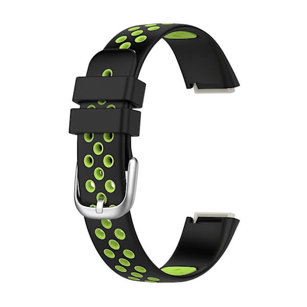 Silicone Rem til Fitbit Luxe black lime green