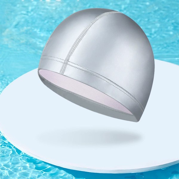 Barnes badehette vanntett PU-belegg tegneserie dyr søte gutter og jenter klemmer ikke hodet gray pure color
