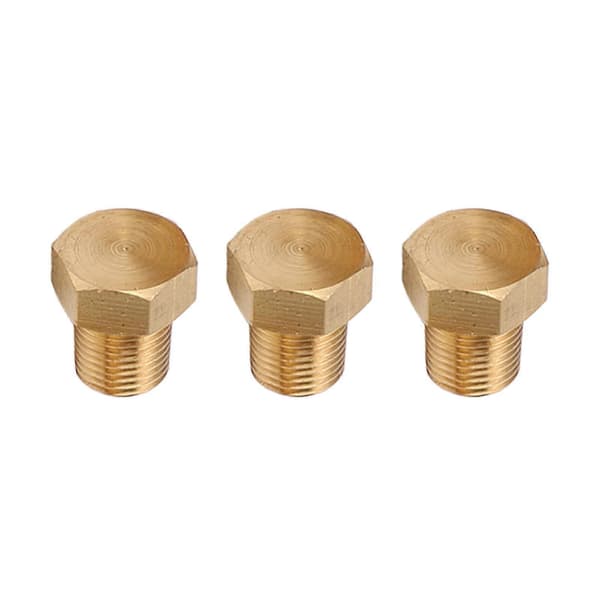 Solid Messing Hex Hovedprop 1/8 NPT Hantråd Fitting til Bil - Sæt af 5, Antikorrosion og Universal Design