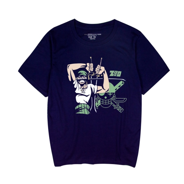 Ny One Piece Comic Fashion Kortärmad T-shirt för Män och Kvinnor XXL
