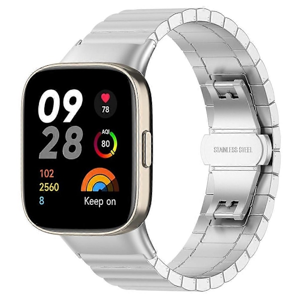 Armband Ny Enkel Installation Bärbar Lätt Och Andningsbar Metall För Redmi Watch3 Armband 02 gold