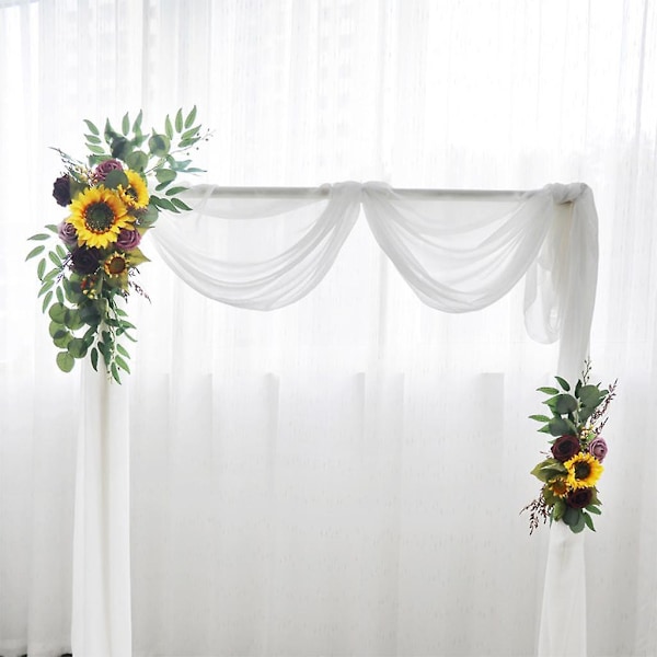 2 stk Bryllupsbue Blomstersett Solsikker Rustikk Til Bakgrunn Hjem