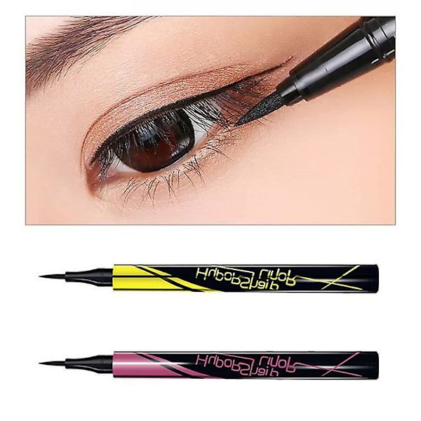 1 kpl Ammattimainen nestemäinen eyeliner Cat Style Pieni kultainen kynä Pitkäkestoinen Nopea kuivuminen Hikoilun esto red rod brown