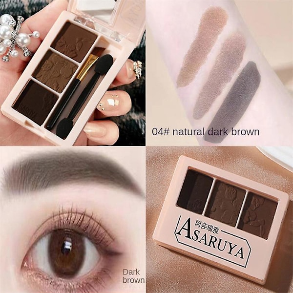 Kosmetik Makeup Vandtæt Øjenbryn Makeup Produkter Øjenbryn Pudder Øjenbryn Pudder Palette natural black brown