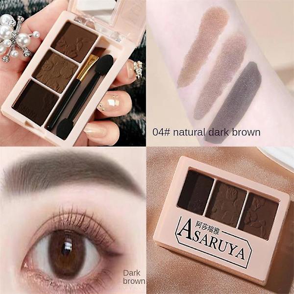 Kosmetikk Sminke Vanntett Øyenbryn Sminkeprodukter Øyenbryn Pudder Øyenbryn Pudder Palett natural black brown