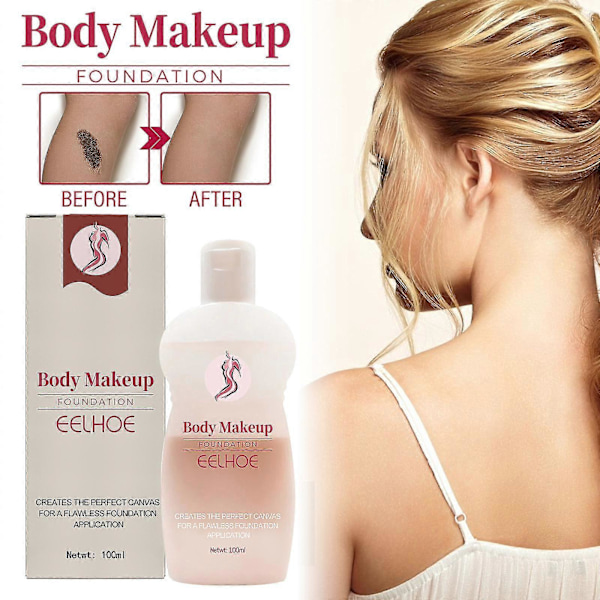 Kroppsmakeup Foundation, Beinmakeup, 100ml Quick Fix Kroppsmakeup Full Coverage Foundation, Vannfast Foundation Makeup