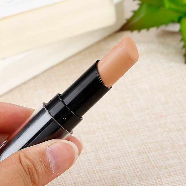Dobbelthodet V-formet konturstift, highlighter, skygge, concealerpenn, 4 farger, vanntett, svettebestandig, langvarig sminke d