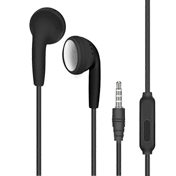 Trådbundna Hörlurar med 3,5 mm Kontakt Trådbundna Hörlurar Inbyggd Mikrofon Bärbar Headset med Mikrofon för Xiaomi HUAWEI Hörlurar a02 nickel plating