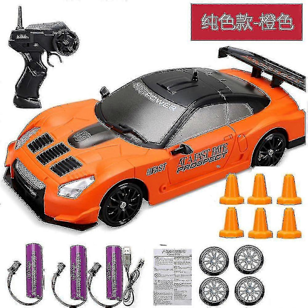 2.4g Drift RC Bil 4wd RC Drift Bil Leke Fjernstyrt Gtr Modell Ae86 Kjøretøy Bil RC Racing Bil Leke For Barn Gaver lotus-3battery