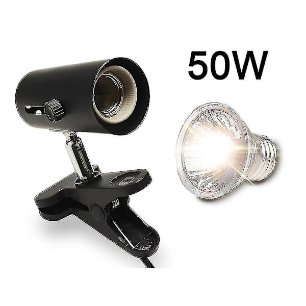 Reptil Lampe Kit Med Klips-på Keramisk H Bas Uv Ing Lampe Sett Skilpadder Øgle Ing