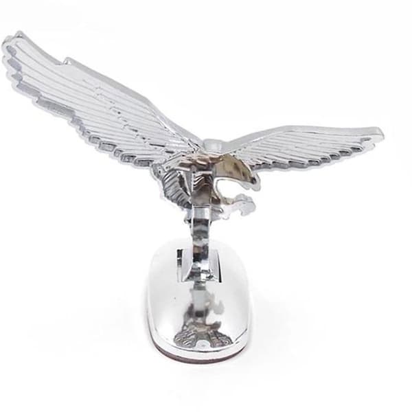 2 stk. 3D Emblem Bil Logo Front Hætte Ornament Bil Dæksel Krom Eagle Badge til Auto Bil