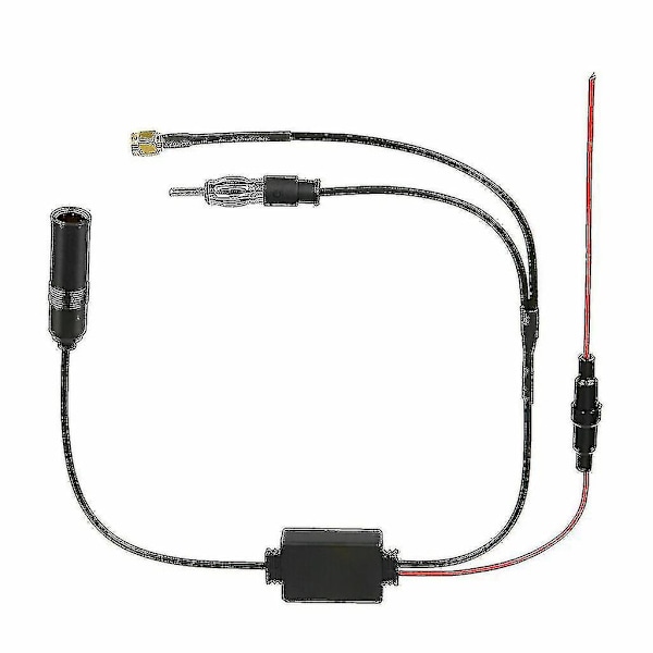 Universal DAB FM AM Bilantenne Splitter Adapter Kabel Digital Radio Forstærker