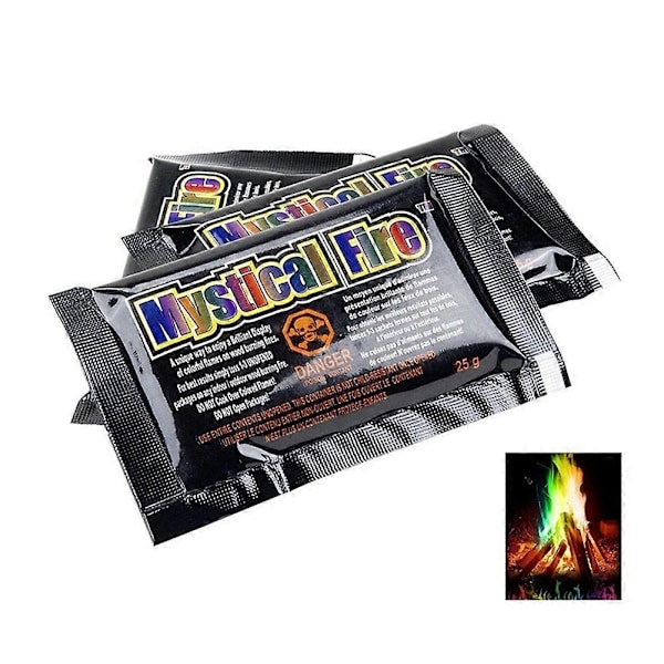1~5 stk 10g/15g/25g Mystisk Brannfargede Magiske Flammer For Bål Leirbål Fest Peis Flammepulver Triks Pyroteknikk 10g 2pcs