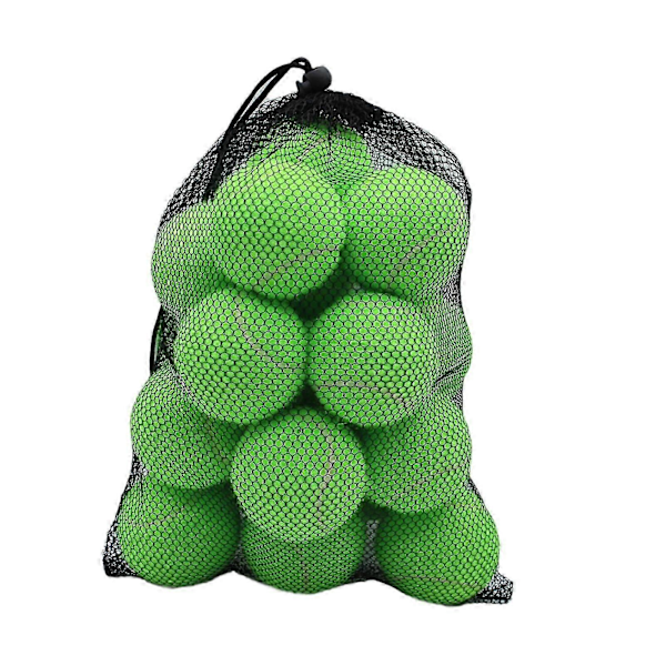 20 kpl Tennispallot Joustavat Pallot Harjoitus 6,4 cm Halkaisija Kulutusta Kestävät Harjoituspallot Ulkoiluurheiluun Tennisen harrastajille green