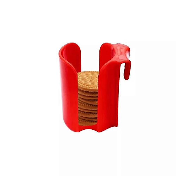 Kakebeholderkopp, Rød Kakebeholder Gjenbrukbar Plastkopp Side Kakeorganisator 2pcs