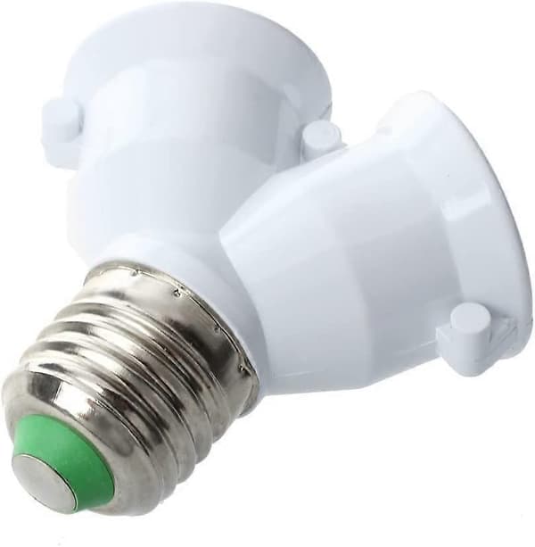 5 kpl Kaksoislampun sovitinta LED-lampulle, sama E27-kanta