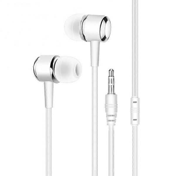 Trådbundna Hörlurar med 3,5 mm Kontakt Trådbundna Hörlurar Inbyggd Mikrofon Bärbar Headset med Mikrofon för Xiaomi HUAWEI Hörlurar a03 nickel plating