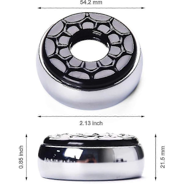 Shuffleboard Pucks 2-1/8\"(53mm), Sæt med 8 (grå & sort)