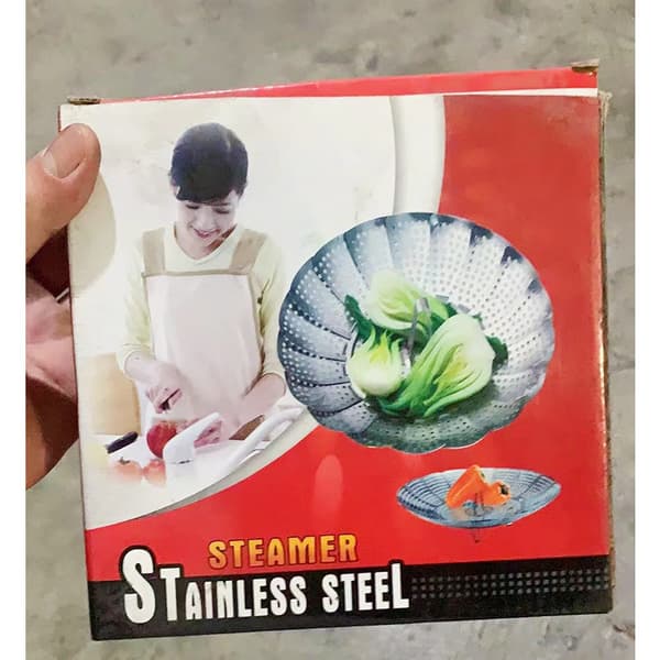 Multifunksjonell sammenleggbar dampstativ i rustfritt stål med uttrekkbar avløpsfruktplate large30.2cm