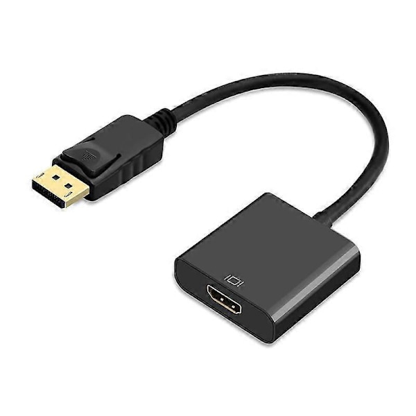 1080P DisplayPort til HDMI-kompatibel Adapter Hann DP til Hunn HDMI-kompatibel Kabelkonverter Video Lyd for HDTV PC Projektor