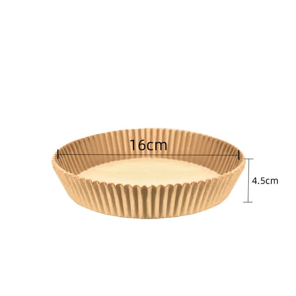 100 ark luftfriterpapir dobbeltsidig silikonoljepapir bakekakekoppbrett matolje-absorberende papir