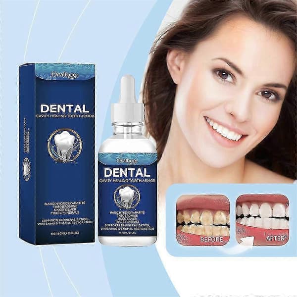 3x 60ml Tandplejeløsning Dentite Hulrumsheling Tandpanser