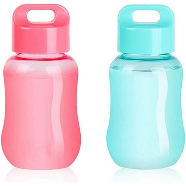 Pack mini bärbara plastvattenflaskor för löpning, gym, yoga
