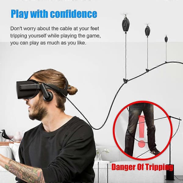 VR-kabelstyringssystem Takskive for Oculus Quest 2/rift Link Cable VR
